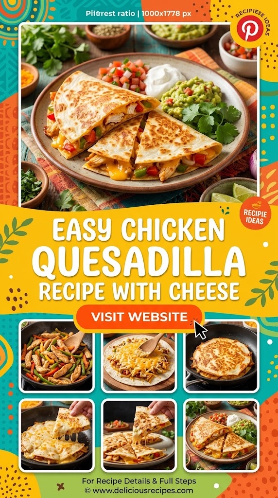 Easy Chicken Quesadilla Recipe With Cheese