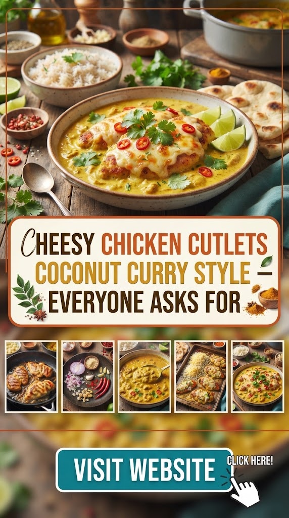 Cheesy Chicken Cutlets Coconut Curry Style – Everyone Asks For