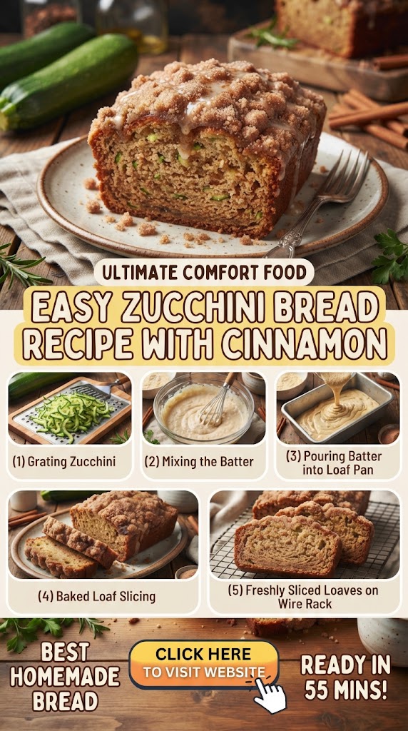 Easy Zucchini Bread Recipe With Cinnamon