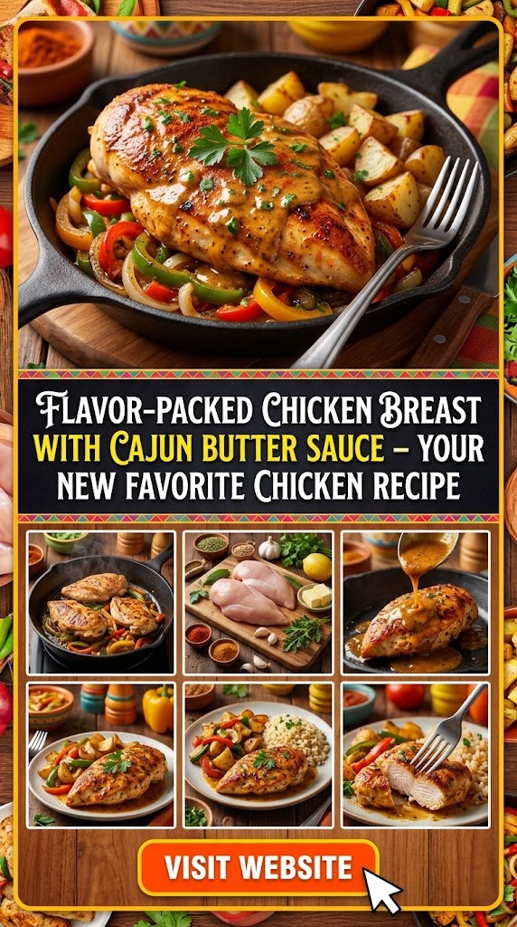Flavor-Packed Chicken Breast with Cajun Butter Sauce – Your New Favorite Chicken Recipe