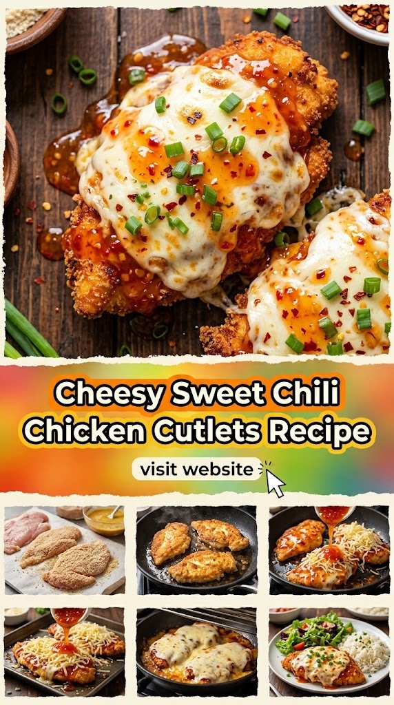 Cheesy Sweet Chili Chicken Cutlets Recipe