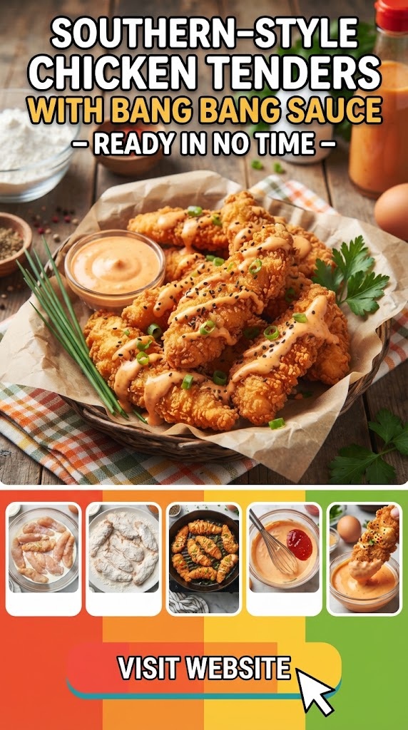 Southern-Style Chicken Tenders with Bang Bang Sauce – Ready in No Time
